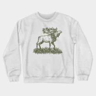 Winter Moose Crewneck Sweatshirt